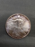 1990 United States 1 Ounce .999 Fine Silver AMERICAN EAGLE Silver Bullion Round Coin