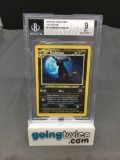 BGS Graded 2001 Pokemon Neo Discovery 1st Edition #13 UMBREON Holofoil Rare Trading Card - MINT 9