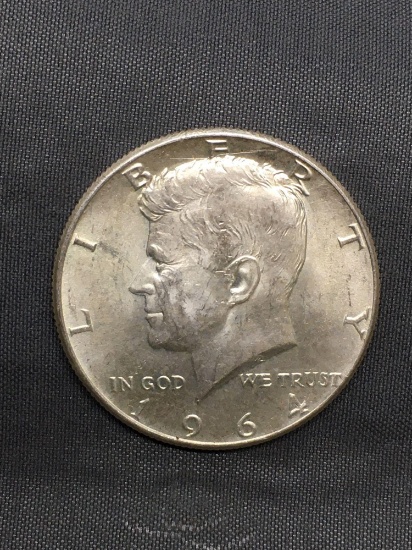 NICE 1964 United States Kennedy Half Dollar - 90% Silver Coin