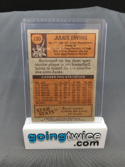 1978 79 Topps 130 Dr J Julius Erving 76ers Vintage Basketball Card Online Auctions Proxibid