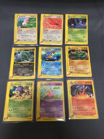 9 Card Lot of Vintage Pokemon Expedition Rare Pokemon Cards - Skyridge, Aquapolis ++