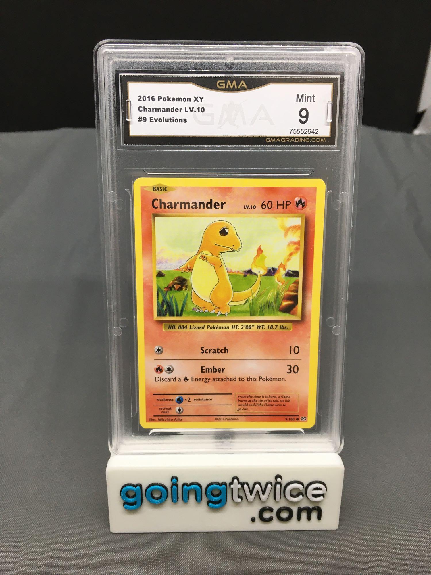 GMA Graded 2016 Pokemon Evolutions #9 CHARMANDER | Proxibid