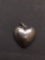 High Polished Puffy Heart 15x15x6mm Sterling Silver Pendant