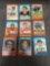 9 Card Lot of Vintage 1971 Topps Football Cards from Massive Collection