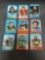 9 Card Lot of Vintage 1971 Topps Football Cards from Massive Collection