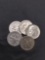 5 Count Lot of United States Roosevelt Dimes - 90% Silver - From Estate