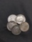 5 Count Lot of United States Roosevelt Dimes - 90% Silver - From Estate