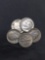 5 Count Lot of United States Roosevelt Dimes - 90% Silver - From Estate