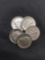 5 Count Lot of United States Roosevelt Dimes - 90% Silver - From Estate