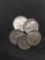 5 Count Lot of United States Roosevelt Dimes - 90% Silver - From Estate