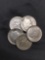 5 Count Lot of United States Roosevelt Dimes - 90% Silver - From Estate