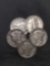 5 Count Lot of United States Mercury Dimes - 90% Silver - From Estate