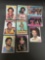 9 Card Lot of 1975-76 Topps Basketball Vintage Cards from HUGE Collection