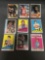 9 Card Lot of Vintage 1970's Basketball Cards with Stars and Hall of Famers from Estate