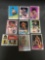 9 Card Lot of Vintage 1970's Basketball Cards with Stars and Hall of Famers from Estate