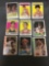 9 Card Lot of Vintage 1970's Basketball Cards with Stars and Hall of Famers from Estate