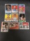 9 Card Lot of Vintage 1970's Basketball Cards with Stars and Hall of Famers from Estate