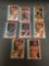 8 Card Lot of 1987-88 Fleer Basketball Stickers with Hall of Famers from HUGE Collection