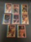 8 Card Lot of 1987-88 Fleer Basketball Stickers with Hall of Famers from HUGE Collection