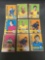 9 Card Lot of 1972-73 Topps Vintage Hockey Cards from Huge Collection