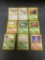 9 Count Lot of Vintage Pokemon 1st Edition Trading Cards From Huge Collection