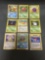 9 Count Lot of Vintage Pokemon 1st Edition Trading Cards From Huge Collection