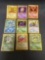 9 Card Lot of Vintage Pokemon Rare Trading Cards from Childhood Collection