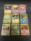 9 Count Lot of Vintage Pokemon 1st Edition Trading Cards From Huge Collection