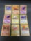 9 Card Lot of Vintage Pokemon Rare Trading Cards from Childhood Collection