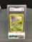 GMA Graded 2000 Pokemon Base Set 2 #66 BELLSPROUT Trading Card - EX-NM 6