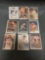 9 Card Lot of Vintage 1957 Topps Baseball Cards from Estate Collection