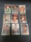 9 Card Lot of Vintage 1957 Topps Baseball Cards from Estate Collection