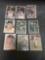 9 Card Lot of Vintage 1957 Topps Baseball Cards from Estate Collection