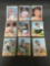 9 Card Lot of 1968 Topps Vintage Baseball Cards from Huge Collection