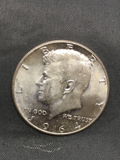 NICE 1964 United States Kennedy Half Dollar - 90% Silver Coin