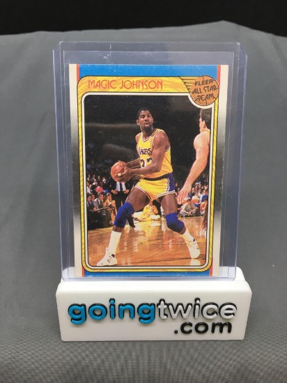1988-89 Fleer #123 MAGIC JOHNSON Lakers All-Star Vintage Basketball Card