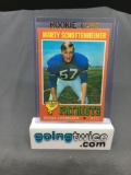 1971 Topps #3 MARTY SCHOTTENHEIMER Patriots ROOKIE Vintage Football Card