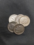 5 Count Lot of United States Roosevelt Dimes - 90% Silver - From Estate