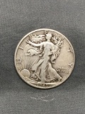 1945 United States Walking Liberty Half Dollar - 90% Silver Coin