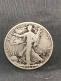 1942 United States Walking Liberty Half Dollar - 90% Silver Coin