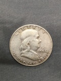 1954-D United States Franklin Half Dollar - 90% Silver Coin