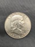 1963-D United States Franklin Half Dollar - 90% Silver Coin