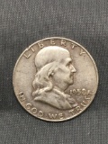 1958-D United States Franklin Half Dollar - 90% Silver Coin