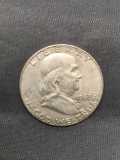 1963-D United States Franklin Half Dollar - 90% Silver Coin