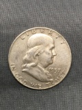 1957-D United States Franklin Half Dollar - 90% Silver Coin