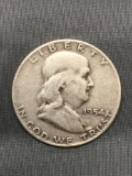 1954-D United States Franklin Half Dollar - 90% Silver Coin