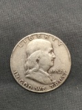 1952-D United States Franklin Half Dollar - 90% Silver Coin