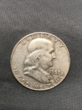 1957-D United States Franklin Half Dollar - 90% Silver Coin