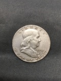 1957-D United States Franklin Half Dollar - 90% Silver Coin