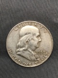 1958-D United States Franklin Half Dollar - 90% Silver Coin